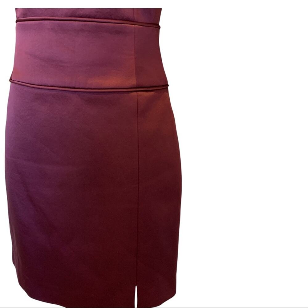 Kate Spade Saturday New York Burgundy Sheath Mini Dress Size 2 Women's - Picture 2 of 8